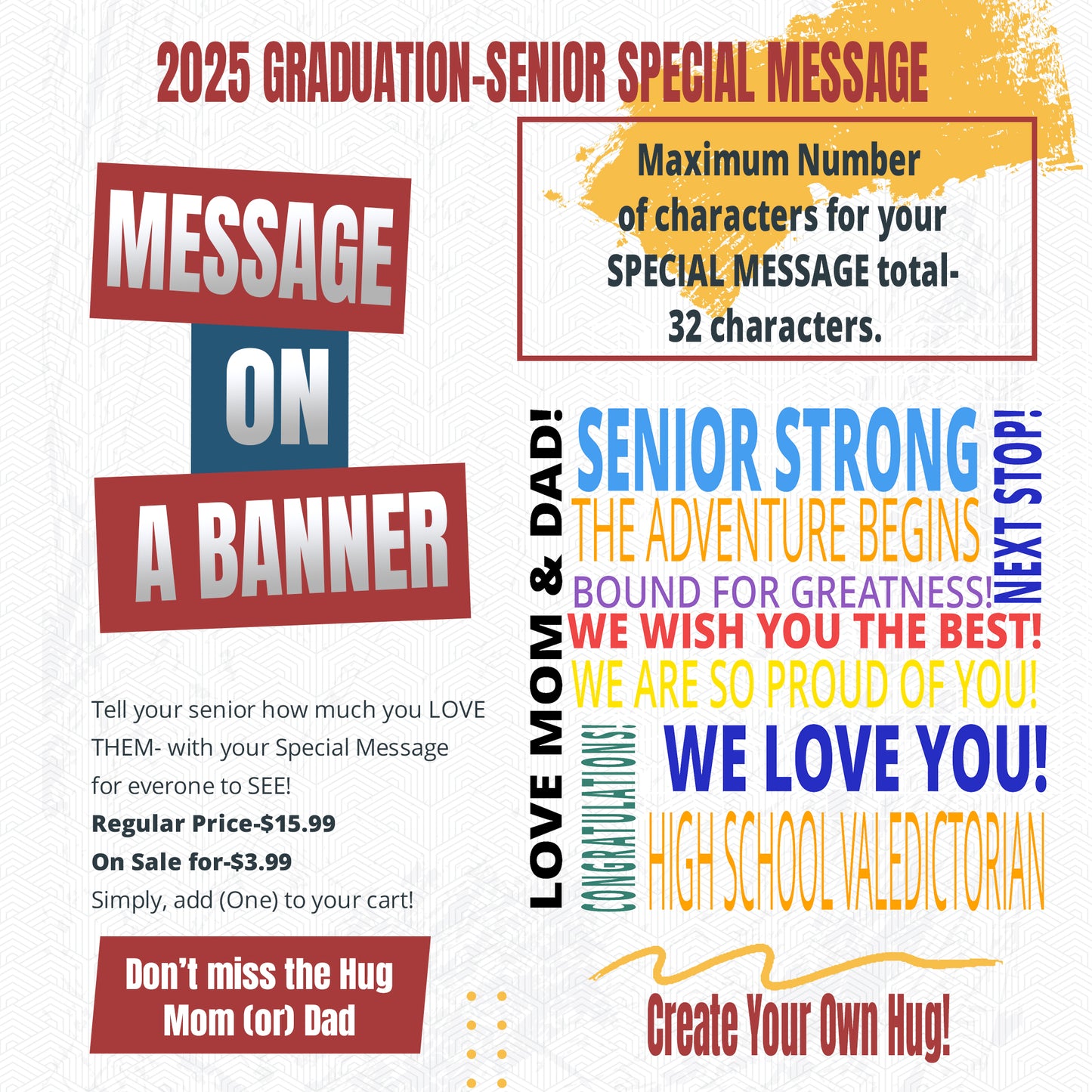 Senior Banner Text Message