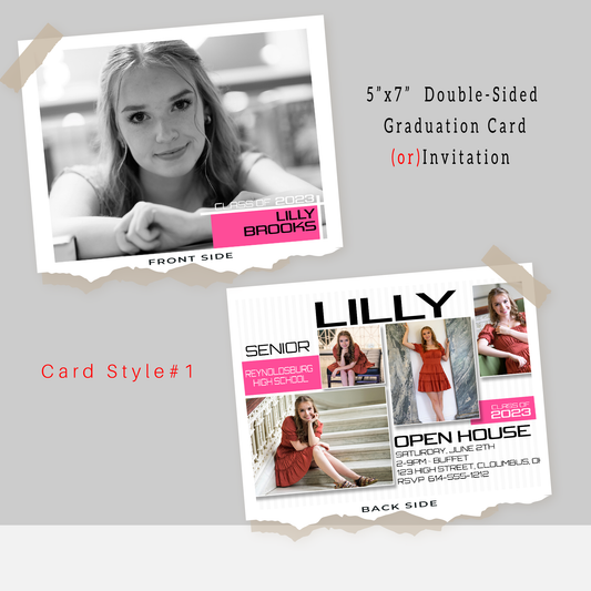 Custom Graduation Cards/Invitations -style #1