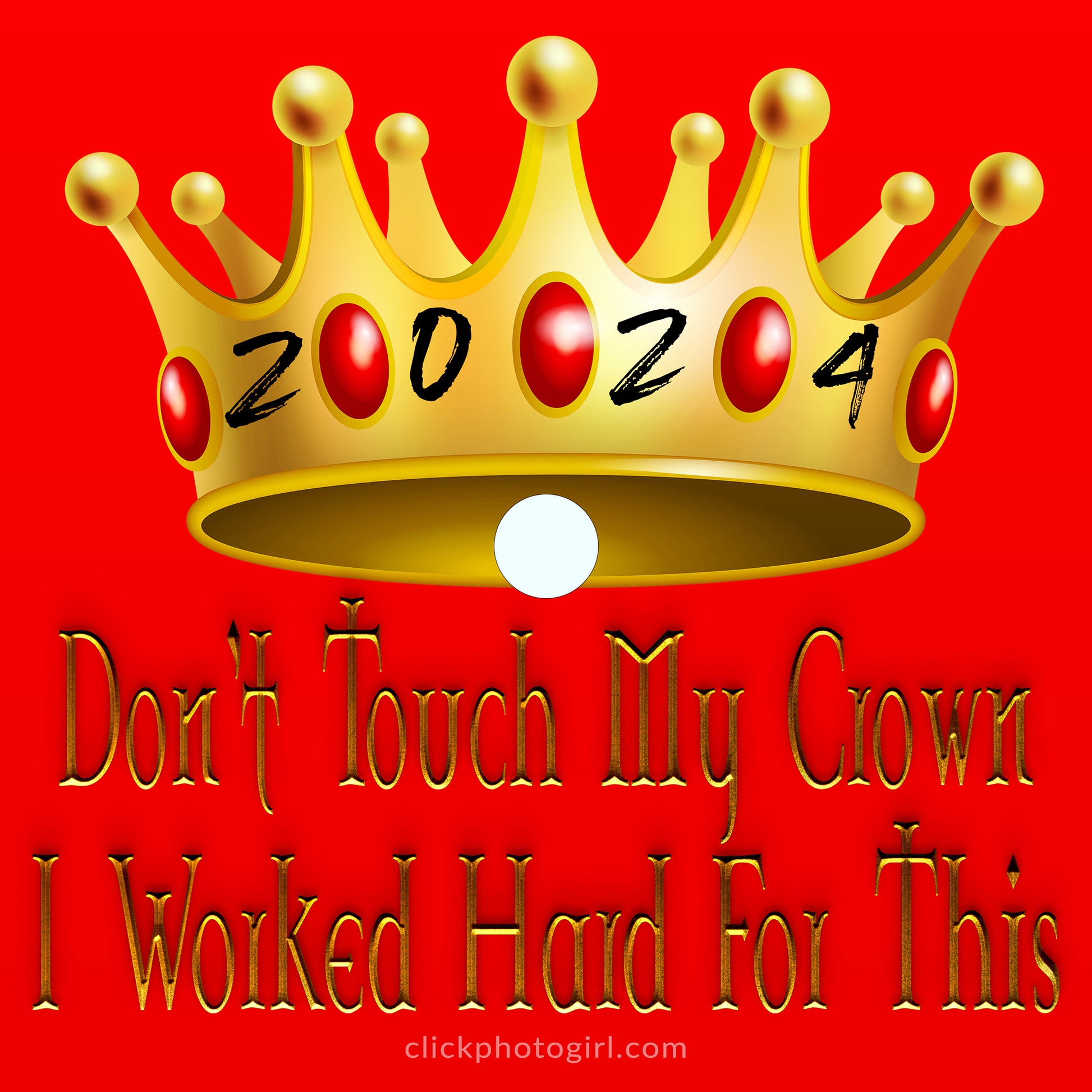 Graduation Cap Toppers-Custom Grad Cap Topper - Don't Touch My Crown-clickphotogirl.store